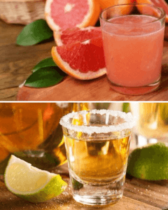Alcohol and grapefruit juice