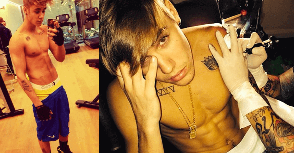Justin Bieber leaked pics from gym