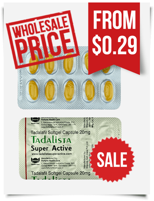 Best Price for Cialis Super Active 20 mg Wholesale | BuyEDTabs